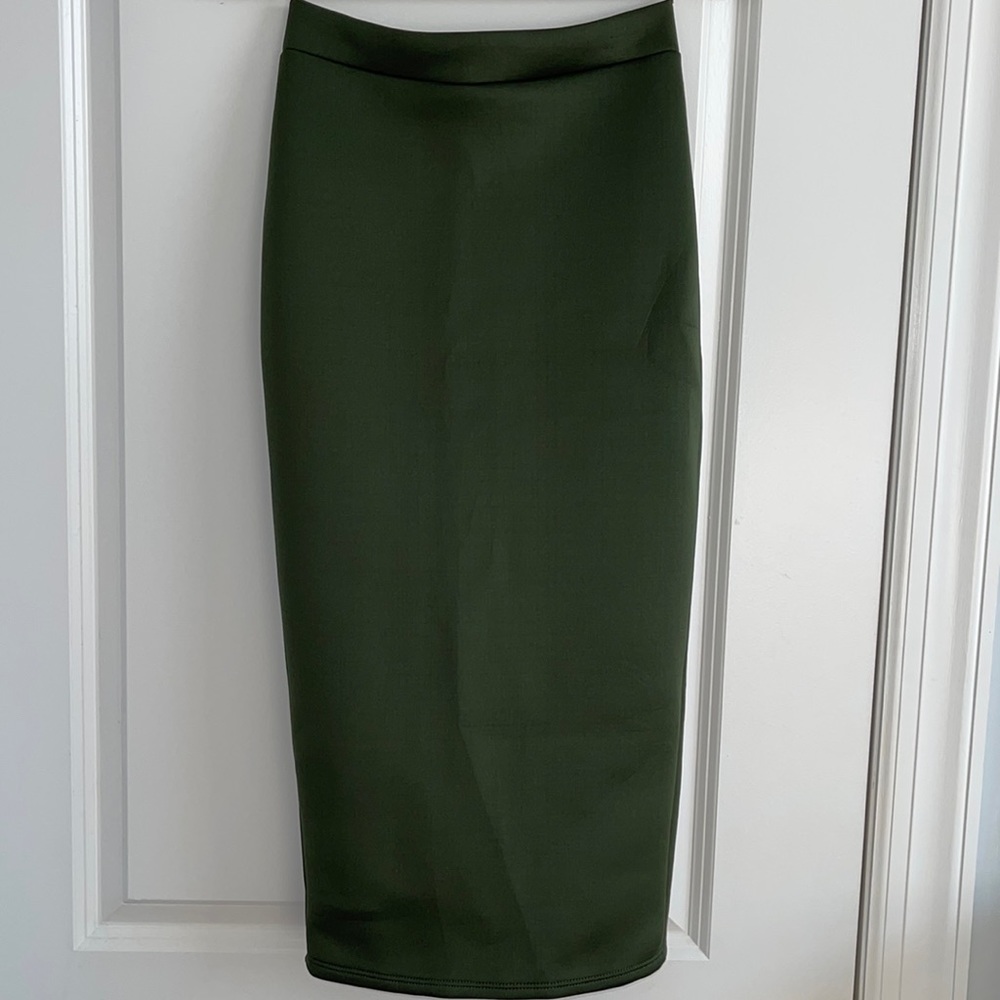 Olive Green Pencil Skirt